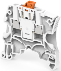 Screw terminal block, screw connection, 4.0 mm², 2 pole, 25 A, 6 kV, gray, 1SNK505310R0000
