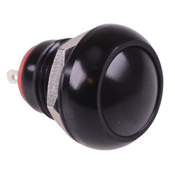 Black Latching 12mm Metal Round Push Button Switch NO/NC