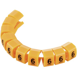 TruComponents 40998 Pre-printed Cable marker 6 OD 4-5.10mm