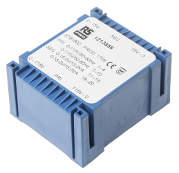 Transformator do druku 2 x 15V ac 115 → 230V ac 2 wyjścia Do montażu na płytce drukowanej 30VA