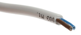 Kabel zasilający 2 Core PVC Sheath Biały 5.06mm od , 300 V, 500 V