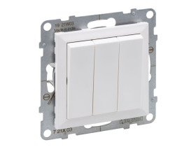 SUNO Wyłącznik potrójny zaciski śrubowe biały 721103 LEGRAND