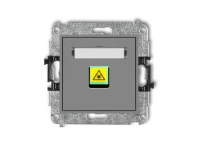 MINI Gniazdo światłowowode/optyczne pojedyncze szary mat 27MGOP-1 KARLIK