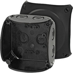 Puszka elektroinstalacyjna ścienna Poliwęglan 62 x 93 x 93mm Czarny IP66, IP67, IP69 HENSEL