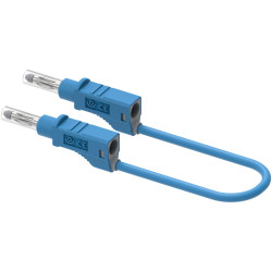 Electro PJP 2214/600V-CD1-25BL Test lead 4mm connector Blue 25cm