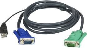 adapter KVM ATEN 2L-5201U 2L-5201U VGA, USB, 1.20 m