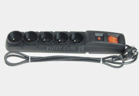 Listwa zasilająca ACAR F5F 3m czarna