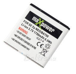 Bateria maXpower BA700 do Sony Ericsson Xperia NEO V MT15i Li-ion 1750mAh