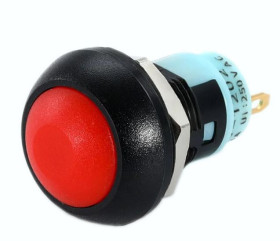 Przycisk PBS-33Ar 3A 250V bistabilny -czerwony