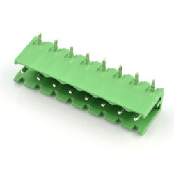 Listwa montażowa męska, 8-pinowa, raster 5,08mm, kątowa, otwarta