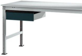 Manuflex LZ4173.7016 Pojedyncza kieszeń ESD w kolorze antracytowym RAL 7016, z zamkiem, szer. X gł. X wys.= 425 x 550 x
