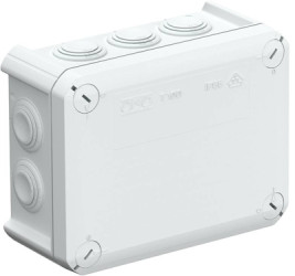 Cable junction box, 136 x 102 x 57 mm, no. of entries: 10, 10 mm², gray, IP66, 2007077