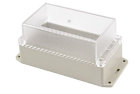 Obudowa ogólnego użytku ABS szerokość zew. 85 mm długość zew. 165 mm wys. zew. 85 mm Hammond IP65 Jasnoszary