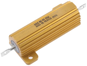 Rezystor do montażu w obudowie 100Ω 50W ±1% Vishay ±20ppm/°C drutowy Osiowe