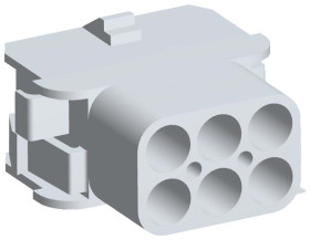 Obudowa złącza 6-pinowe 2-rzędowe Molex Żeński Montaż na kablu MLX Gniazdo MLX ze stykami, o średnicy 2,1