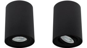 Oprawa Natynkowa HALOGENOWA Spot Tuba Ruchoma AMAT-L GU10 Okrągła Czarna 115mm LUMILED