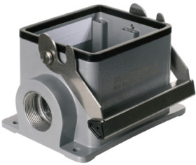 Surface mount housing, size B32, die-cast aluminum, M32, angled, longitudinal bow locking, IP65, 1902670000