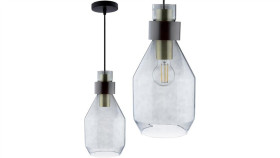 Lampa Wisząca Umbra Zwis Ciemne Szkło Do Led 1Xe27 Lumiled