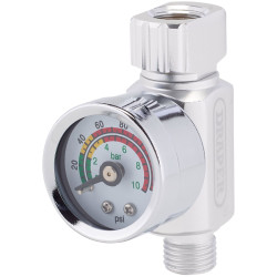 Draper 28377 1/4&quot; BSP On-Gun Air Regulator and Gauge, 140psi