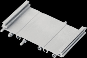 Intermediate part, PA, (L x W x H) 82 x 45 x 16 mm, light gray, B6724332