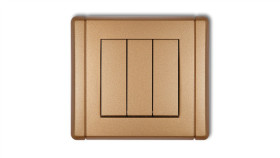 Flexi Łącznik Potrójny Złoty Metalik 8Fwp-7