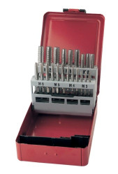 Zestaw gwintowników i wierteł elementy 21 rozmiar gwintownika M13 SAM