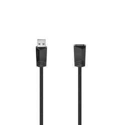 Kabel USB Złącze A USB A Złącze B USB A dł. 800mm Przewód przedłużający USB USB 2.0 kolor: Czarny