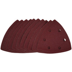 Draper 41881 Delta Sanding Sheets - Hook &amp; Loop, 93mm, 120 Grit 10Pc