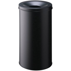 Durable 330701 Waste Basket Steel Black Self-Extinguishing 60L 1 Piece