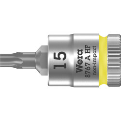 Wera 05003363001 8767 A HF TORX&#xAE; Zyklop Bit Socket - Hold Func 1/4&quot; TX 15 x 28mm