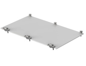 Bopla TF/M 342-K (86842038) - panel składany przedni 3U/6U od frontu z anodowanego aluminium , od tyłu nieanodowanego (colour-pa