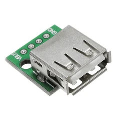 USB 2.0 Gniazdo żeńskie typu Head do płytki przystawki DIP 2,54 mm z 4 pinami