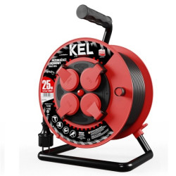 Przedł.bębn. GUMA 25m 4gn OW 3x1,5 W-97054 KEL P