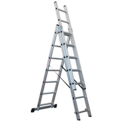 Sealey ACL307 Aluminium Extension Combination Ladder 3x7 EN 131