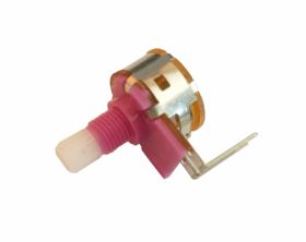 Potencjometr obrotowy liniowy 5k z wył., izolowana ośka