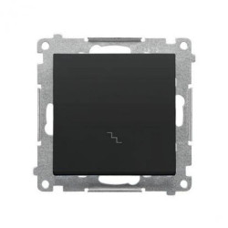 Simon 55 Łącznik schodowy (moduł) 10 AX, 250 V~, szybkozłącza Czarny mat TW6.01/149