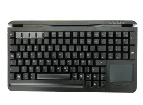 Klawiatura przewodowa, kolor: Czarny, PS/2, QWERTZ (niemiecka), Ceratech