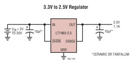1.1A, Low Noise, Low Dropout Linear Regulator