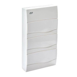 IP40 Rozdzielnica modułowa 3x12 COMBI natynkowa (drzwi białe) PE+N