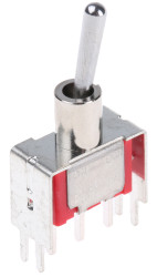 Przełącznik Wł.-(wł.) średnica wycięcia 6.35mm SPDT RS PRO Płytka drukowana długość przełącznika 10.41mm