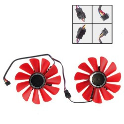 2x Wentylator chłodzenie wiatrak do XFX RX 570 4GB 8GB FDC10U12S9 0.45A 85m