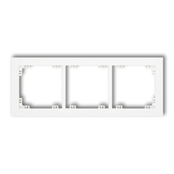 DECO Ramka potrójna biały DR-3