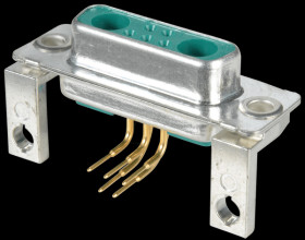 3007W2SAU99S90A D-SUB-Koax jack f. mixed assembly Print, angled