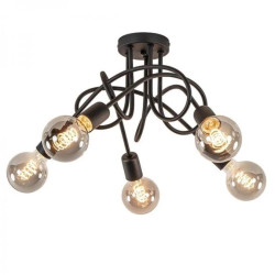 Lampa sufitowa nowoczesna 5xE27 RUMBA BLACK