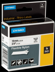 S0718120 DYMO IND nylon, 19 mm, black/white