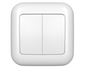 LACZNIK PODWOJNY P/T WP-2F/S BIALY