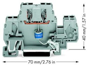 Złączka z iskrobezpiecznikiem 24V AC 870-523/281-579 /25szt./