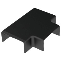 KOPOS 8634_FB Cable Duct Stub Connector 40x20mm Black Wall/Ceiling Use