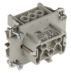 Moduł złączy dużej mocy 6-pinowe EPIC 16A 6P Żeński Wkręcane Montaż na kablu Proste