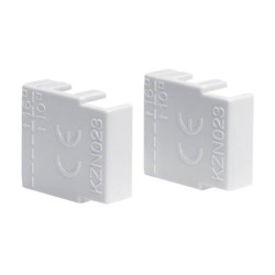 Hager KZN023 End Cap for 3 Phase Bar White 1pc